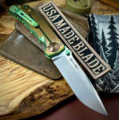 Spartan Blades Harsey Folder Sasquatch at Sunset Special Edition MAGNACUT Bronze Ti Hardware - USA MB
