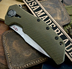 Zero Tolerance ZT0308 with OD Canvas Micarta LMF Scale - USA MB