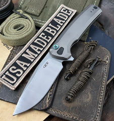 ZT0044 Full Ti Button Lock Flipper S45VN from Zero Tolerance Knives - USA MB
