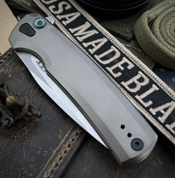 ZT0044 Full Ti Button Lock Flipper S45VN from Zero Tolerance