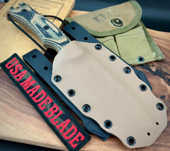 Freeman 5" 451 Fixed Blade with Magnacut Steel FDE Blade with Camo G10 - USA MB