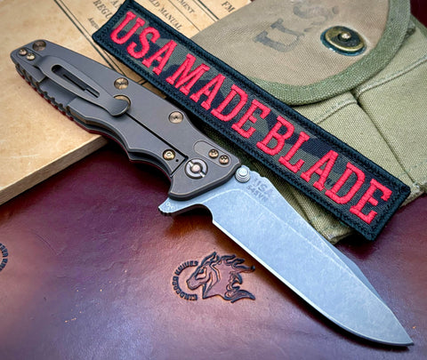 Battle Bronzed Out Hinderer Eklipse 3.5" Spearpoint Battle Bronze Ti Red G10 Working Finish S45VN Heat Ano Bronzed Out HW (Copy)