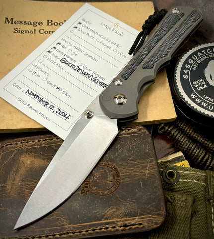 Chris Reeve Large Inkosi with Black Micarta Inlay 11/12/2024 Magnacut - USA MB