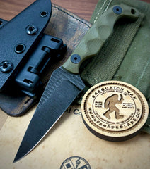 Stroup Knives Mini with OD Green G10 - USA MB