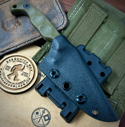 Stroup Knives Mini with OD Green G10 - USA MB