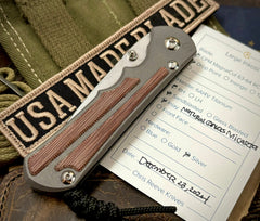 Chris Reeve Large Inkosi with Natural Micarta Inlay 12/19/2024 Magnacut - USA MB