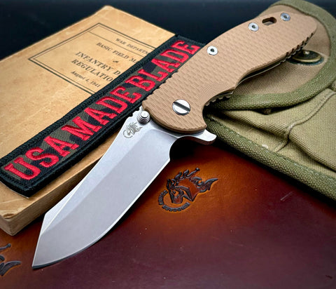 Hinderer XM-18 3.5 Skinner Bronze Anodized Ti Coyote G10 Stonewashed S45VN Blade - USA MB