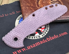 Textured Burgundy Micarta Scale for Hinderer XM-24 - USA MB