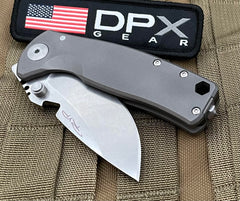 DPX Hest Folder Urban Titanium Framelock S35VN Blade - USA Made Blade