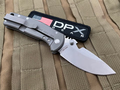 DPX Hest Folder Urban Titanium Framelock S35VN Blade - USA Made Blade