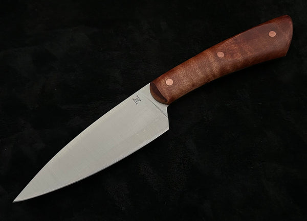 Nicholas Nichols Petty Knife with Maple Handles, Copper Pins and Nitro-V
