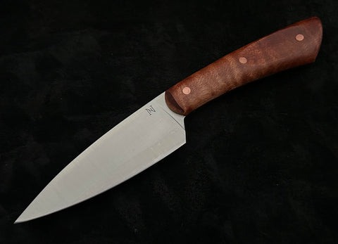 Nicholas Nichols Petty Knife with Maple Handles, Copper Pins and Nitro-V - USA MB