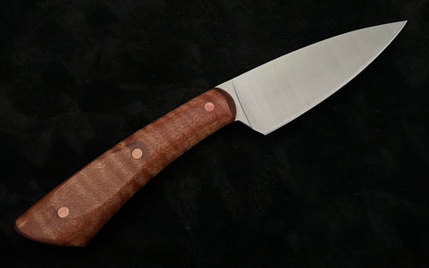 Nicholas Nichols Petty Knife with Maple Handles, Copper Pins and Nitro-V - USA MB