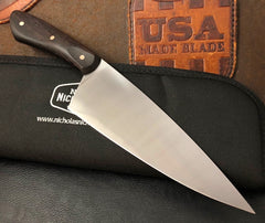 Nicholas Nichols Chef Knife Wenge with Copper Pins Nitro-V - USA Made Blade