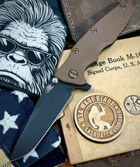 Hinderer Eklipse 3.5" Spearpoint FDE G10 Battle Black Ti and Battle Black S45VN Blade with Bronzed Out HW - USA MB