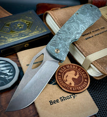 Topo Ammo Can Green McNees Knives Dixon Full Ti with 3.75" Magnacut Satin Blade and Bronze Satin Hardware