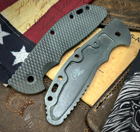 Ammo Can Green Hinderer Textured Ti Handle Scale for XM-24 - USA MB