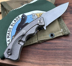 Wilmont Knives Mini PRSA with Full Ti Hardware S35VN - USA MB