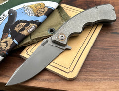 Wilmont Knives Mini PRSA with Copper Pivot Collar Ti Hardware S35VN - USA MB