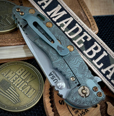 Topo Ammo Can Green Hinderer XM-18 3.25 Spanto OD Green G10 Working Finish Topo Ti Magnacut Working Finish Blade and Sasquatch Clip - USA MB