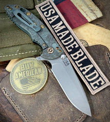 Topo Ammo Can Green Hinderer XM-18 3.25 Spanto Black G10 Working Finish Topo Ti Magnacut Working Finish Blade and Sasquatch Clip - USA MB