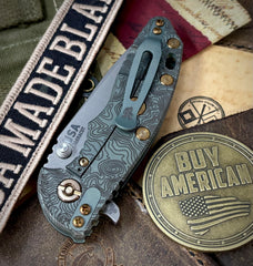 Topo Ammo Can Green Hinderer XM-18 3.25 Spanto Black G10 Working Finish Topo Ti Magnacut Working Finish Blade and Sasquatch Clip - USA MB