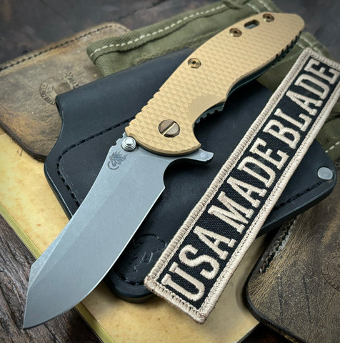 Ammo Can Green Hinderer XM-18 3.5" Skinny Skinner Anodized Working Finish Ti Coyote G10 Magnacut Working Finish Blade Bronzed Out HW