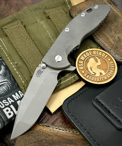 Full Ti Hinderer XM-18 3.5 Harpoon Spanto Working Finish Full Ti  Working Finish Magnacut Blade