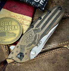 250th Bronze Stars & Stripes ZT0562TI with Magnacut Blade
