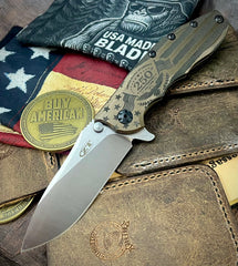 250th Bronze Stars & Stripes ZT0562TI with Magnacut Blade