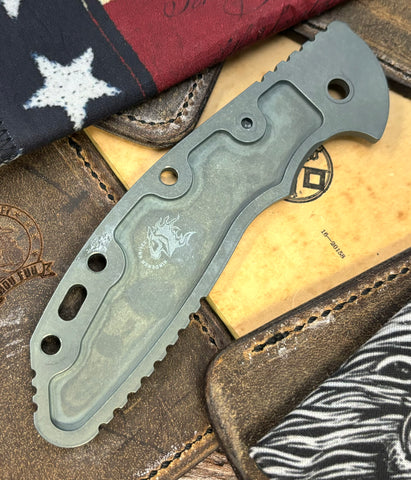 TOPO Ammo Can Green Hinderer Smooth Ti Handle Scale for XM-24 - USA MB