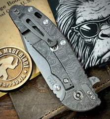 Topo Hinderer XM-24 Harpoon Spanto Orange G10 Working Finish Ti and S45VN Working Finish Blade with Sasquatch Clip