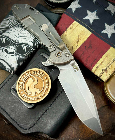 Hinderer XM-24 Harpoon Spanto Black G10 Stonewashed Ti and S45VN Stonewashed Blade