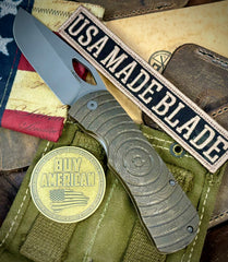 Topo Atomic Bronze McNees Knives Dixon Full Ti Shockwave Ti with 3.75" Magnacut Stonewashed Blade and Stonewashed Hardware - USA MB