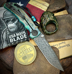 ItisntDan Toxic Squatch Ring and Spartan Blades Harsey Folder V2 Special Edition Toxic Squatch with Chad Nichols Dama #31
