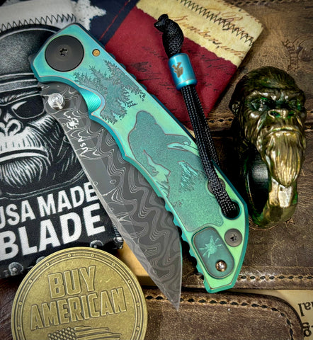 ItisntDan Toxic Squatch Ring and Spartan Blades Harsey Folder V2 Special Edition Toxic Squatch with Chad Nichols Dama #39