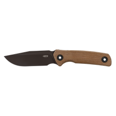 ZT0004 with Cru-Wear Blade, Canvas Micarta Handles, and Tan Leather Sheath **Pre Order**