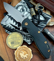 Ammo Can Green Hinderer XM-18 3.5 Spanto Black G10 Customized Working Finish Ti Stonewashed Magnacut Blade Bronze Out HW