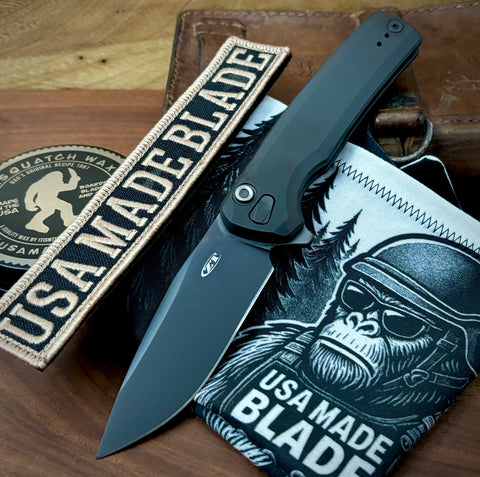 ZT0044BLK Full Ti Button Lock Flipper S45VN from Zero Tolerance Knives