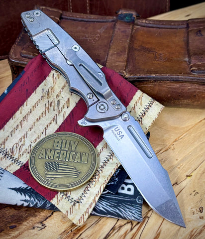 Hinderer Eklipse 3.5" Skinny Fullered Harpoon Spanto Black G10 Stonewashed Ti Stonewashed Magnacut Blade