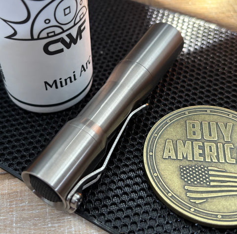 CWF Mini Arc in Machined Titanium - USA MB