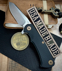 Ammo Can Green Project X Sheepsfoot Black G10 Customized Working Finish Ti with Stonewashed Magnacut Blade and Bronzed Out HW