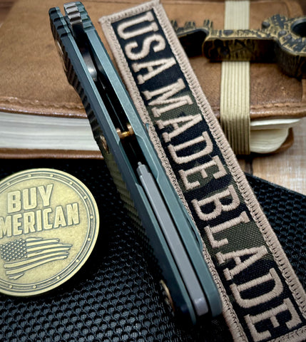 Ammo Can Green Project X Sheepsfoot Black G10 Customized Working Finish Ti with Stonewashed Magnacut Blade and Bronzed Out HW