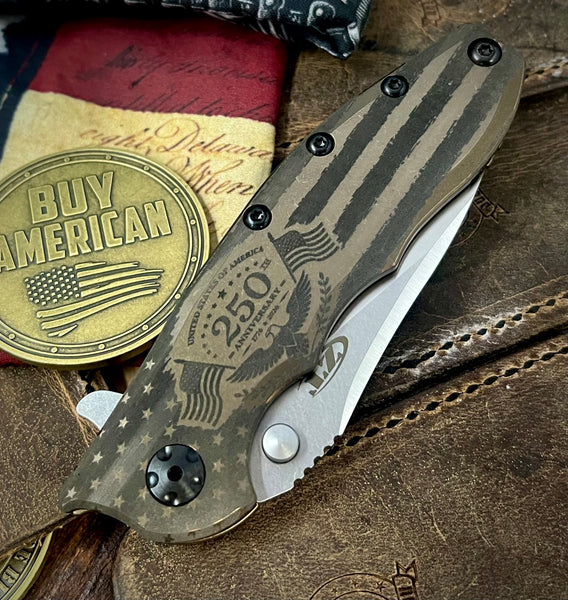 250th Prototype 2 Bronze Stars & Stripes ZT0562TI with Magnacut Blade