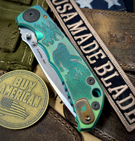 Toxic Squatch Spartan Blades Harsey Folder Special Edition Version 2 MAGNACUT Blade #60 - USA MB