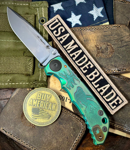 Toxic Squatch Spartan Blades Harsey Folder Special Edition Version 2 MAGNACUT Blade #60 - USA MB