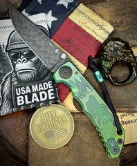 ItisntDan Toxic Squatch Ring and Spartan Blades Harsey Folder V2 Special Edition Toxic Squatch with Chad Nichols Dama #61
