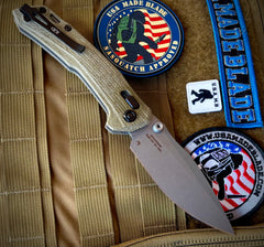 ZT0203GRM390 Sprint Run Duralock with Olive Drab Canvas Micarta and M390 Blade