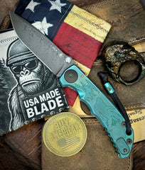ItisntDan Toxic Squatch Ring and Spartan Blades Harsey Folder V2 Special Edition Toxic Squatch with Chad Nichols Dama #71