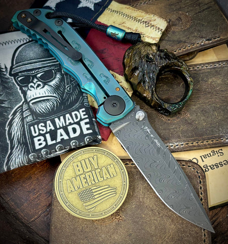 ItisntDan Toxic Squatch Ring and Spartan Blades Harsey Folder V2 Special Edition Toxic Squatch with Chad Nichols Dama #71